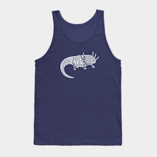 Axolotl - detailed hand drawn animal design Tank Top